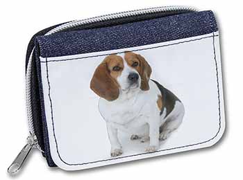 Beagle Dog Unisex Denim Purse Wallet