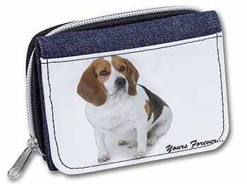 Beagle Dog "Yours Forever..." Unisex Denim Purse Wallet