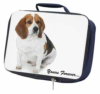 Beagle Dog "Yours Forever..." Navy Insulated School Lunch Box/Picnic Bag