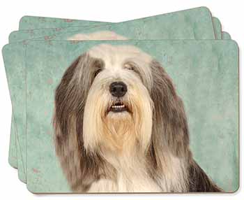 Bearded Collie Dog Picture Placemats in Gift Box