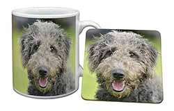 Bedlington Terrier Dog Mug and Coaster Set
