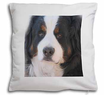 Bernese Mountain Dog Soft White Velvet Feel Scatter Cushion