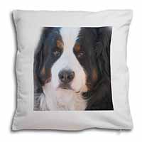 Bernese Mountain Dog Soft White Velvet Feel Scatter Cushion
