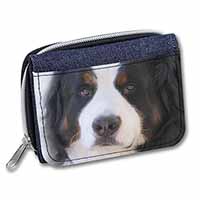 Bernese Mountain Dog Unisex Denim Purse Wallet