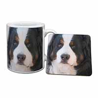 Bernese Mountain Dog Mug and Coaster Set