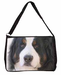 Bernese Mountain Dog Large Black Laptop Shoulder Bag School/College