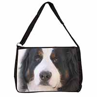 Bernese Mountain Dog Large Black Laptop Shoulder Bag School/College