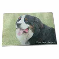 Large Glass Cutting Chopping Board Bernese Mountain Dog 