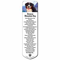 Bernese Mountain Dog Bookmark, Book mark, Printed full colour