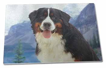 Large Glass Cutting Chopping Board Bernese Mountain Dog