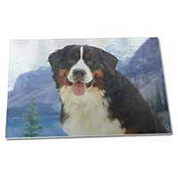 Large Glass Cutting Chopping Board Bernese Mountain Dog