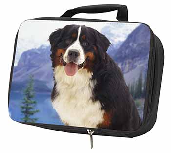 Bernese Mountain Dog Black Insulated School Lunch Box/Picnic Bag