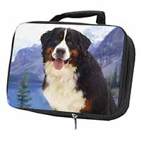 Bernese Mountain Dog Black Insulated School Lunch Box/Picnic Bag