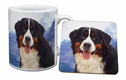 Bernese Mountain Dog Mug and Coaster Set