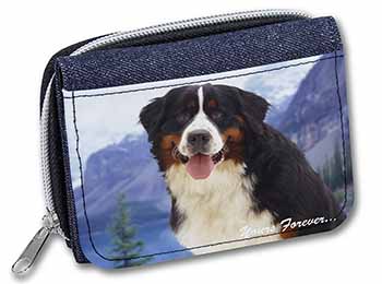 Bernese Mountain Dog Unisex Denim Purse Wallet