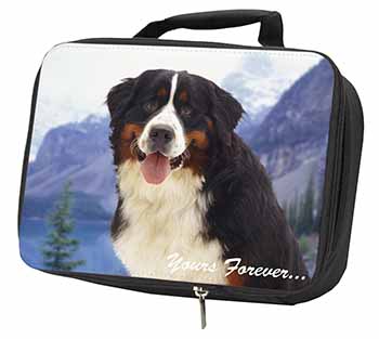 Bernese Mountain Dog Black Insulated School Lunch Box/Picnic Bag