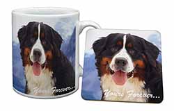 Bernese Mountain Dog Mug and Coaster Set