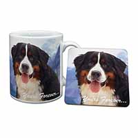 Bernese Mountain Dog Mug and Coaster Set