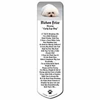 Bichon Frise Dog Bookmark, Book mark, Printed full colour