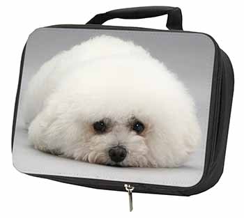 Bichon Frise Dog Black Insulated School Lunch Box/Picnic Bag