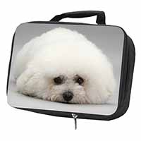 Bichon Frise Dog Black Insulated School Lunch Box/Picnic Bag