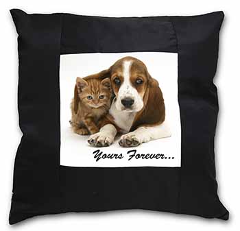 Basset Hound and Cat 