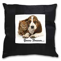 Basset Hound and Cat 