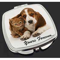 Basset Hound and Cat 