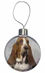 Basset Hound Dog Christmas Bauble
