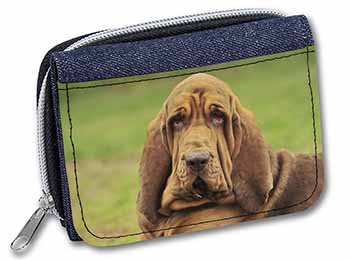Blood Hound Dog Unisex Denim Purse Wallet