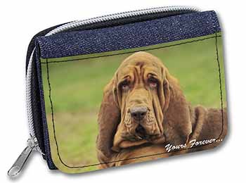 Blood Hound Dog "Yours Forever..." Unisex Denim Purse Wallet