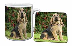 Bloodhound Dog Mug and Coaster Set