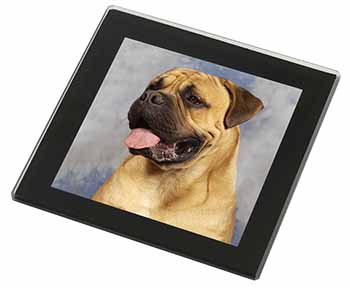 Bullmastiff Dog Black Rim High Quality Glass Coaster