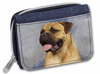 Bullmastiff Dog Unisex Denim Purse Wallet