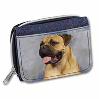 Bullmastiff Dog Unisex Denim Purse Wallet