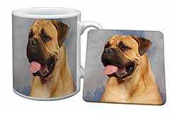 Bullmastiff Dog Mug and Coaster Set