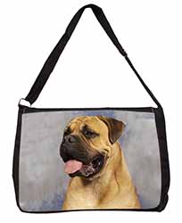 Bullmastiff Dog Large Black Laptop Shoulder Bag School/College