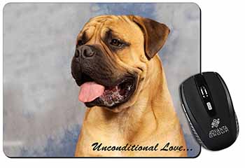 Bullmastiff Dog-With Love Computer Mouse Mat