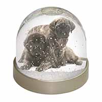 Bullmastiff Dog Puppies Snow Globe Photo Waterball