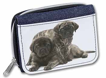 Bullmastiff Dog Puppies Unisex Denim Purse Wallet