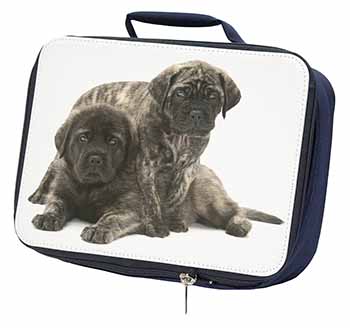 Bullmastiff Dog Puppies Navy Insulated School Lunch Box/Picnic Bag