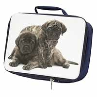 Bullmastiff Dog Puppies Navy Insulated School Lunch Box/Picnic Bag