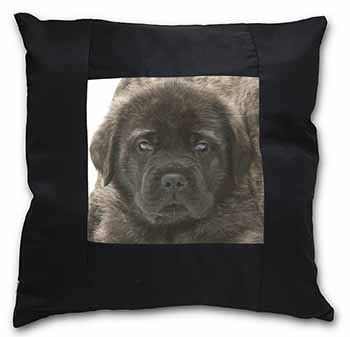 Bullmastiff Puppy Black Satin Feel Scatter Cushion