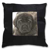 Bullmastiff Puppy Black Satin Feel Scatter Cushion - Advanta Group®