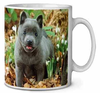 Blue Schipperke Dog Ceramic 10oz Coffee Mug/Tea Cup