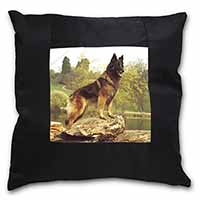Tervueren Belgian Shepherd Dog Black Satin Feel Scatter Cushion