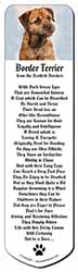 Border Terrier Bookmark, Book mark, Printed full colour