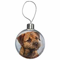 Border Terrier Christmas Bauble