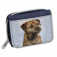 Border Terrier Unisex Denim Purse Wallet