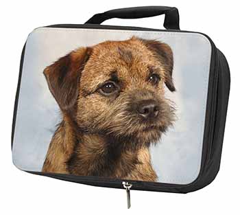 Border Terrier Black Insulated School Lunch Box/Picnic Bag